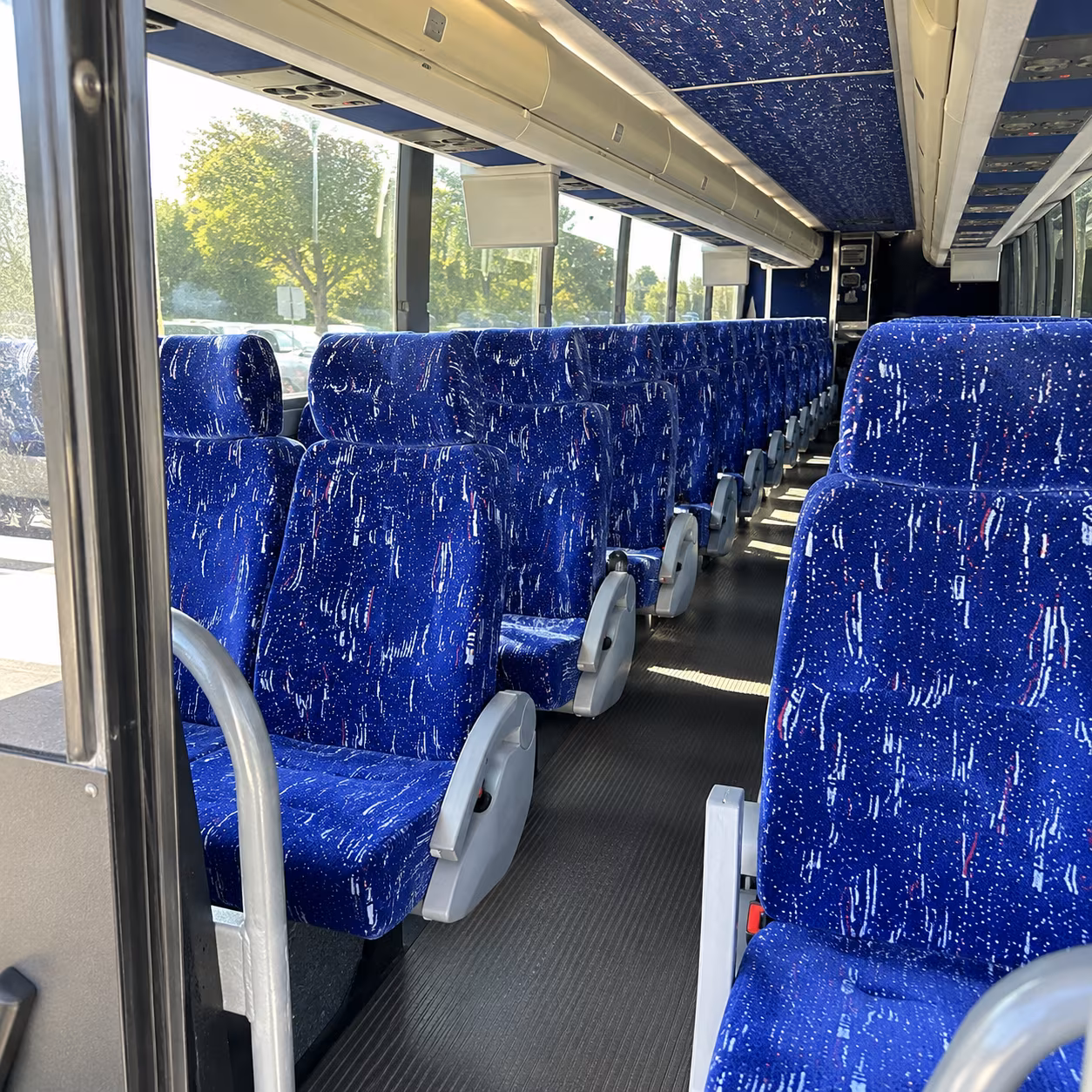 lansing charter bus interior