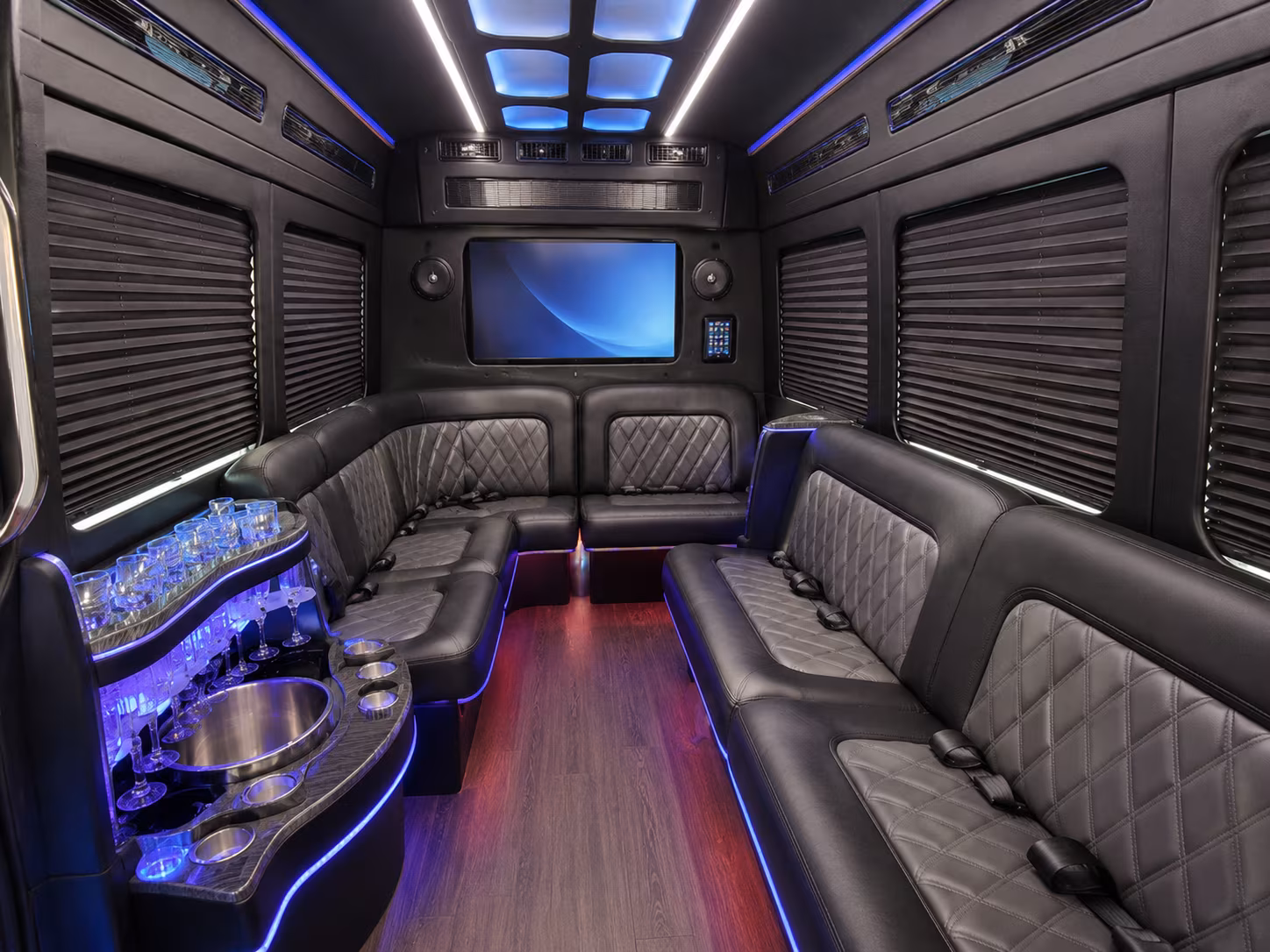 lansing party bus interior