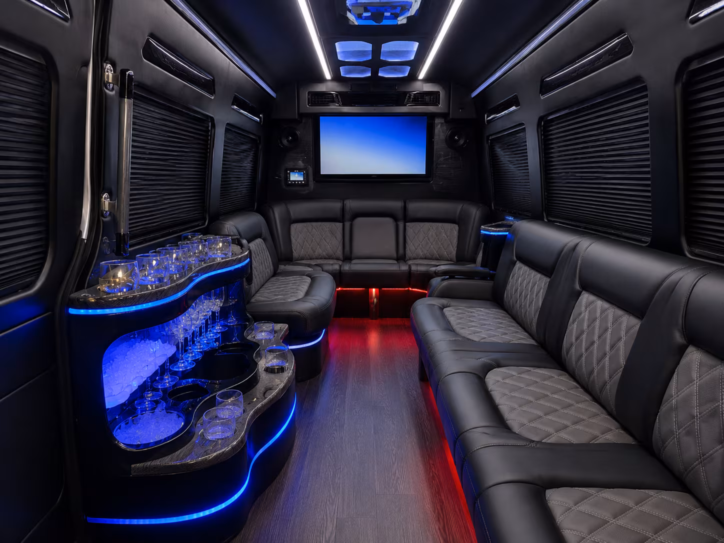 one bus keeps your prom group together from pickup to drop off in lansing